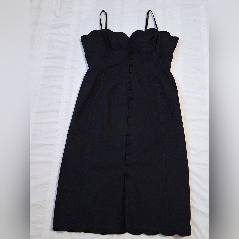 Elegant Strapless Black Dress
